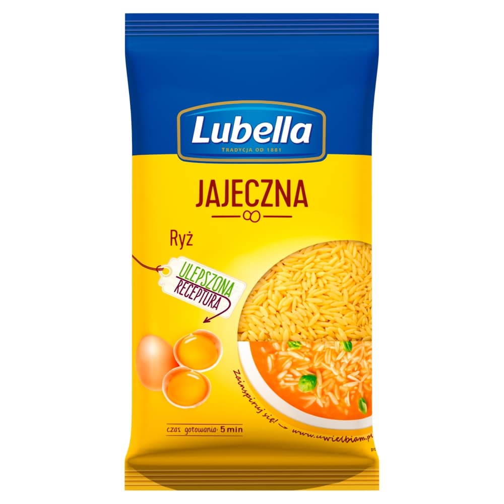 LUBELLA Makaron jajeczny ryz. 15,96 zl/kg