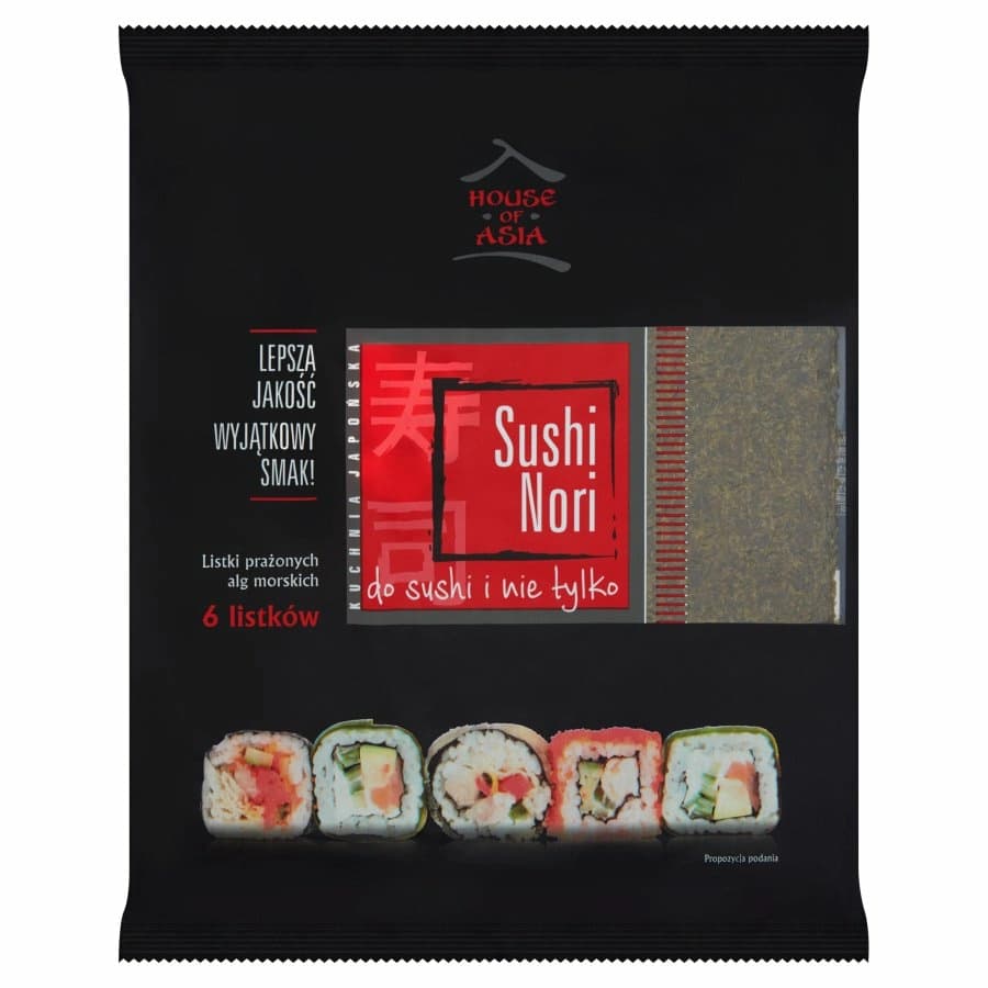HOUSE OF ASIA Liscie Nori alg morskich. 599,33 zl/kg