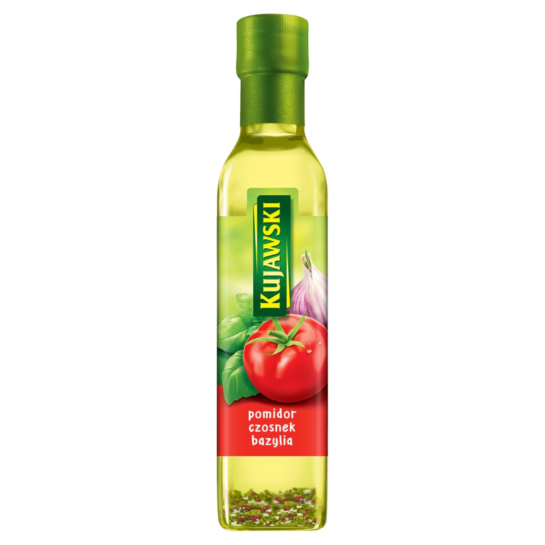 KUJAWSKI Olej rzepakowy pomidor czosnek bazylia. 35,56 zl/l