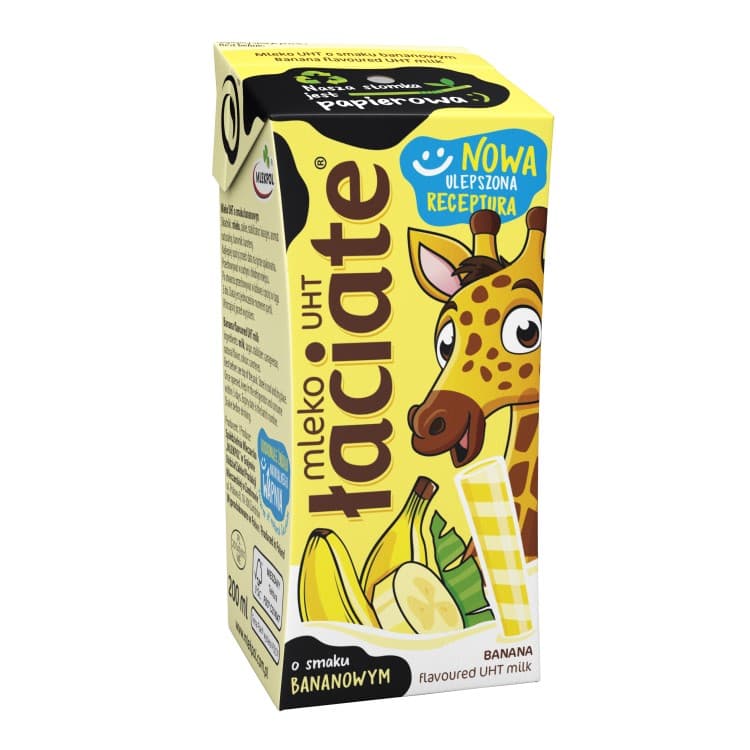 LACIATE Mleko o smaku bananowym UHT. 9,95 zl/l