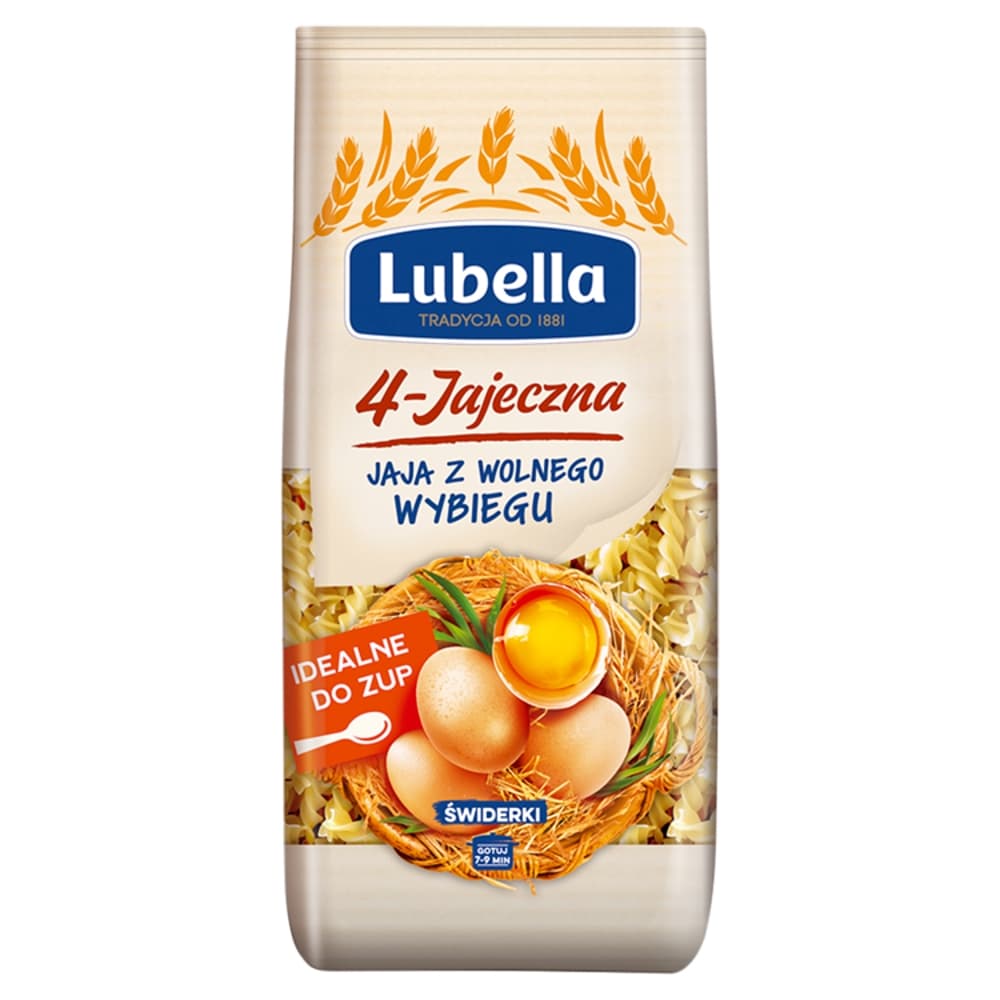 LUBELLA Makaron 4-jajeczny swiderki. 15,96 zl/kg