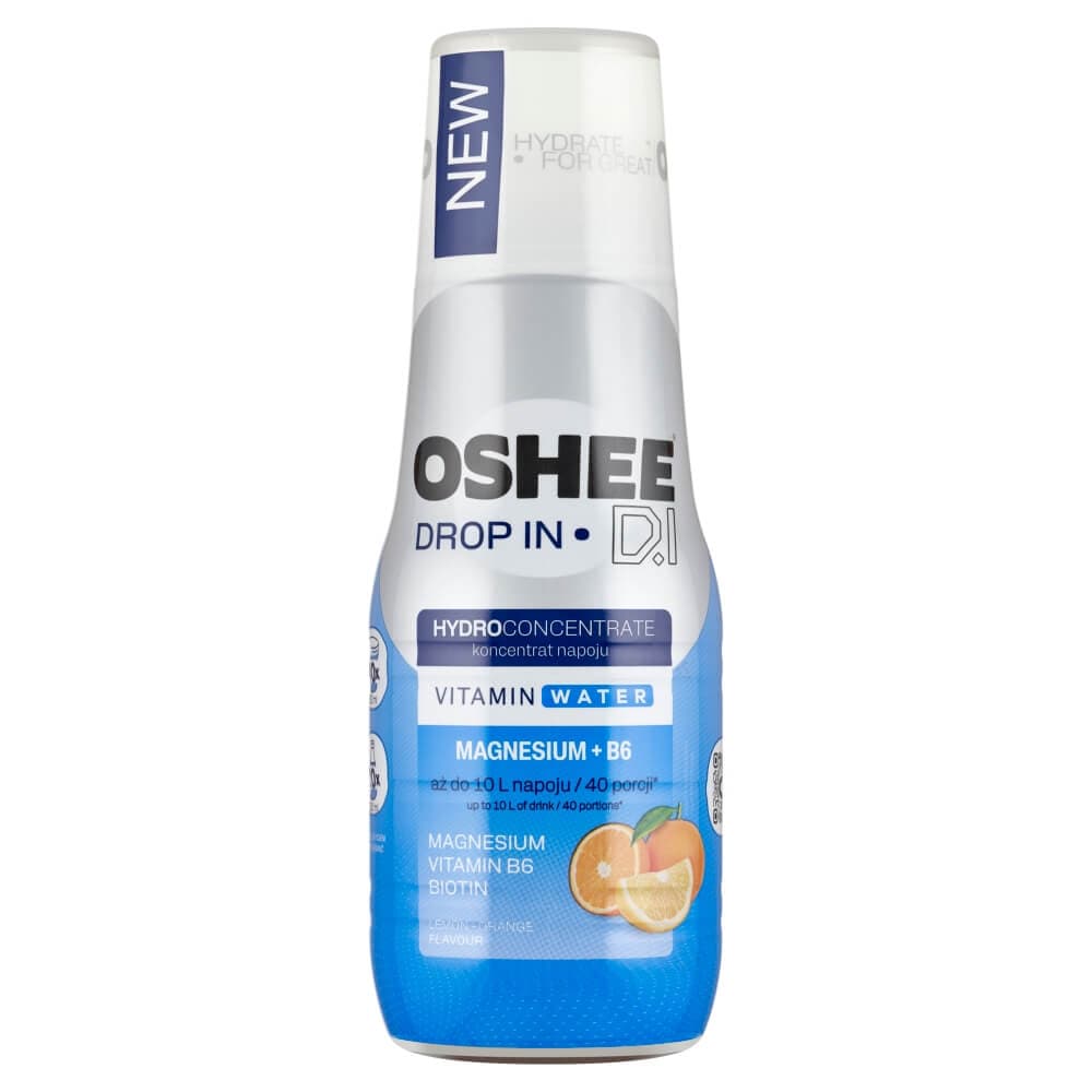 OSHEE DROP IN Koncentrat napoju o smaku cytrynowo-pomaranczowym. 45,98 zl/l