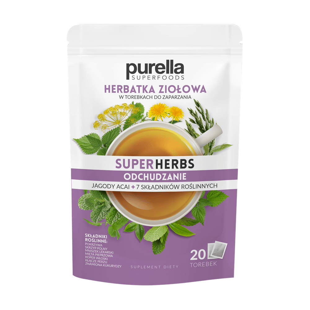 PURELLA SUPERHERBS Herbatka ziolowa do zaparzania Odchudzanie. 208,29 zl/kg