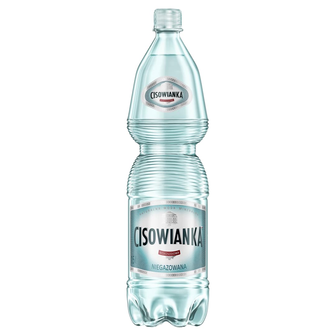 CISOWIANKA Woda mineralna niegazowana. 1,59 zl/l