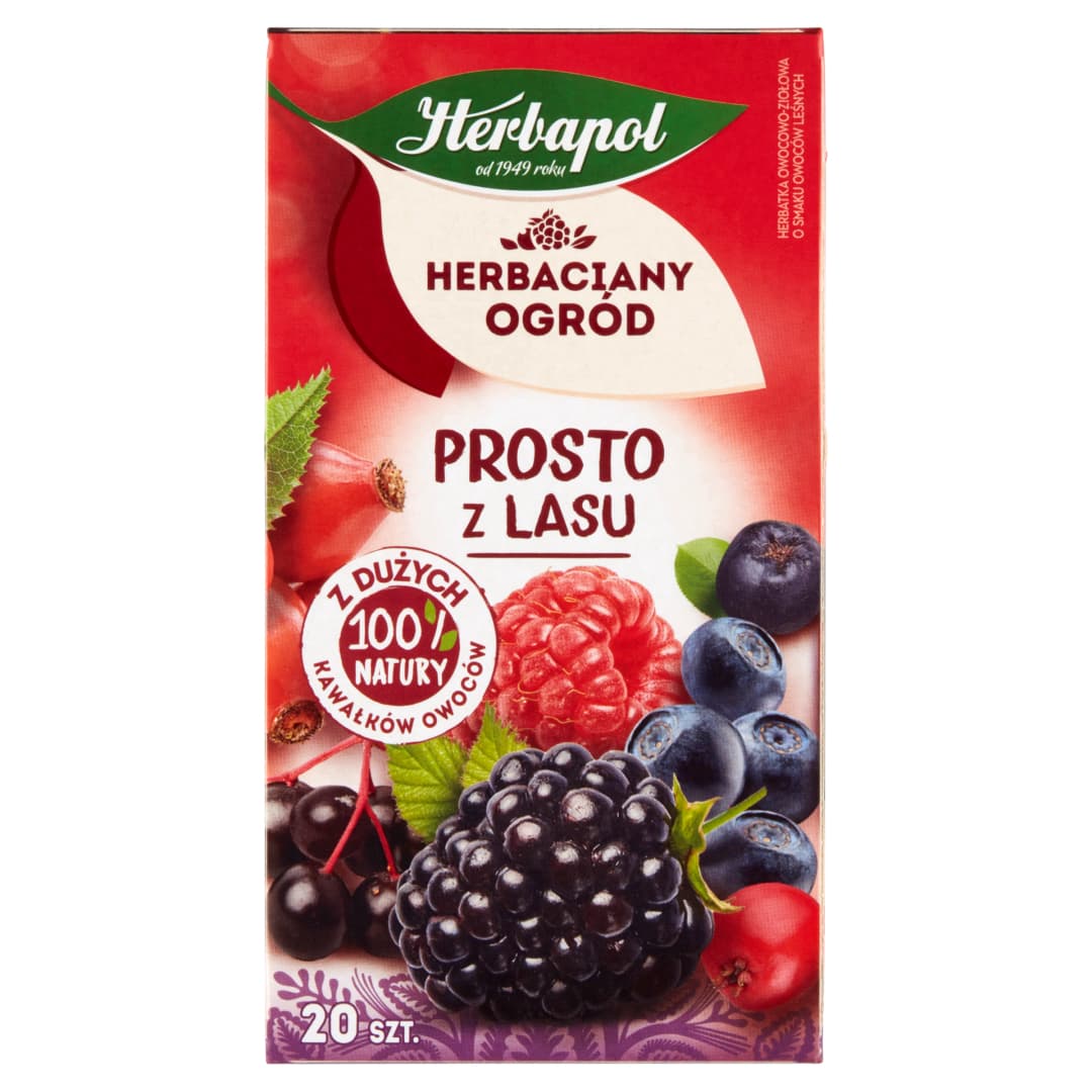 HERBAPOL HERBACIANY OGROD Herbatka owocowo-ziolowa prosto z lasu 20 szt.. 99,80 zl/kg