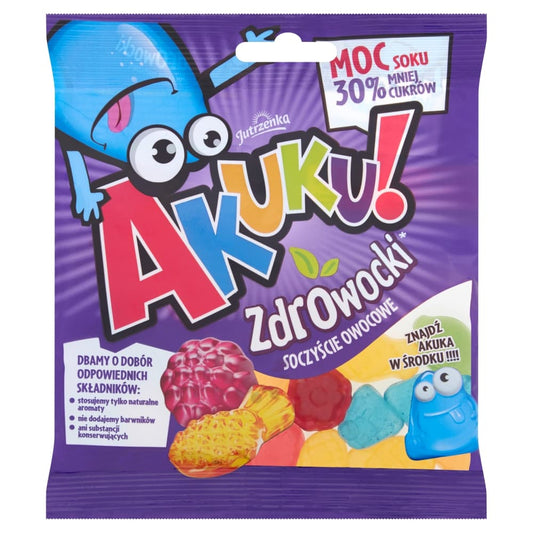 AKUKU Zelki zdrowocki o obnizonej zawartosci cukru. 54,33 zl/kg