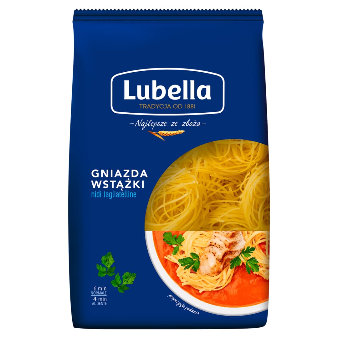 LUBELLA Makaron gniazda wstazki. 14,98 zl/kg