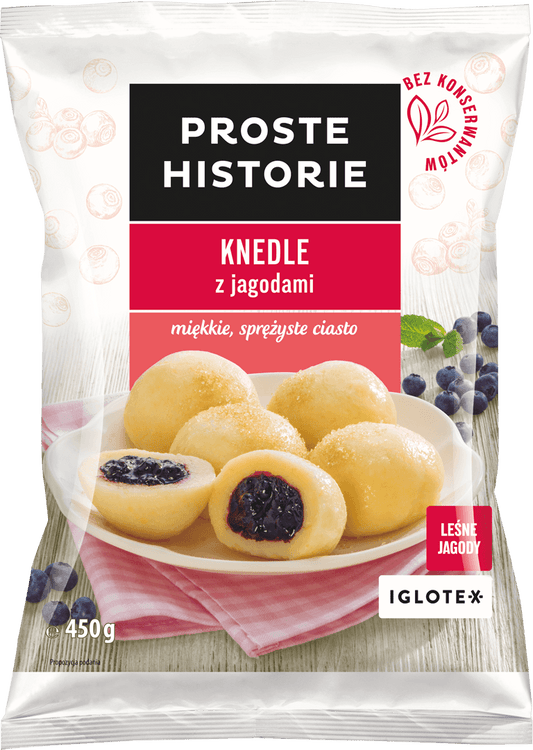 PROSTE HISTORIE Knedle z jagodami. 19,98 zl/kg