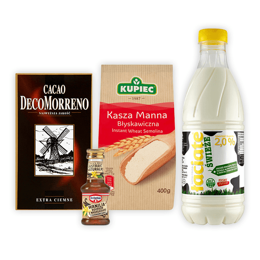 MULTIPAK Zestaw na czekoladowa kasze manna.